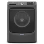 Maytag - 4.5 Cu. Ft. High-Efficiency Stackable Front Load Washer with Steam and Fresh Spin - Volcano Black