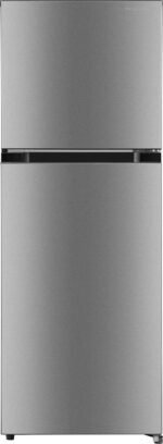 Insignia - 10.1 Cu. Ft. Top-Freezer Refrigerator with Reversible Door and ENERGY STAR Certification - Stainless Steel Look