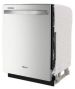 Whirlpool 24" Top Control Built-In Stainless Steel Tub Dishwasher Large Capacity Tall Top Rack from Kings Outlet