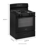 Amana - 5.1 Cu. Ft. Freestanding Gas Range with Bake Assist Temps - Black - Image 3