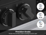 Samsung - Bespoke 6.3 Cu. Ft. Slide-In Electric Range with Precision Knobs - Stainless Steel - Image 5