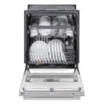 LG - 24" Top Control Smart Built-In Stainless Steel Tub Dishwasher with 3rd Rack, QuadWash Pro, and 46dB - Stainless Steel - Image 7