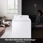 Samsung - 4.0 Cu. Ft. High-Efficiency Top Load Washer with ActiveWave Agitator - White - Image 3