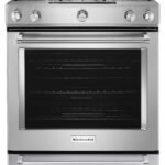 KitchenAid - 6.5 Cu. Ft. Self-Cleaning Slide-In Gas Convection Range - Stainless Steel