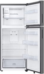 Samsung - 18 cu. ft. Garage Ready Top Freezer Refrigerator with Ice Maker - Stainless Steel - Image 3