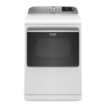 Maytag - 7.4 Cu. Ft. Smart Gas Dryer with Steam and Extra Power Button - White
