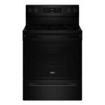 Whirlpool - 5.3 Cu. Ft. Freestanding Electric Range with Air Cooking Technology, No Preheat Air Fry and Air Baking and Self Clean - Black
