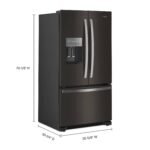 Whirlpool - 24.7 Cu. Ft. French Door Refrigerator with Elevated Deli Drawer - Black Stainless Steel - Image 6