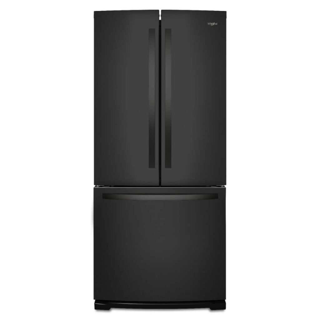 Whirlpool 20 Cu. Ft. Wide French Door Refrigerator Black from Kings Outlet