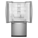Whirlpool - 20 Cu.ft Wide French Door Refrigerator - Fingerprint Resistant - Stainless Steel - Image 2
