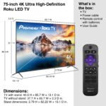 Pioneer - 75" Class LED 4K UHD Smart Roku TV - Image 5