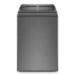 Whirlpool - 5.2/5.3 Cu. Ft. High Efficiency Smart Top Load Washer with 2 in 1 Removable Agitator - Chrome Shadow
