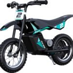 Razor - MX125 Dirt Rocket eBike for Kids w/ 5.3 Miles Max Operating Range and 8 mph Max Speed - Teal/Black