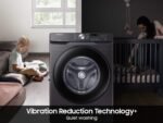 Samsung - 4.5 Cu. Ft. High Efficiency Stackable Smart Front Load Washer with Vibration Reduction Technology+ - Black Stainless Steel - Image 5