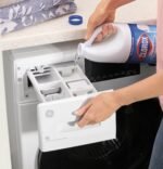 GE - 2.4 Cu. Ft. High-Efficiency Front Load Washer and Electric Condenser Dryer Combo with Steam and Sanitize - White - Image 6