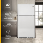 Whirlpool - 20.5 Cu. Ft. Top-Freezer Refrigerator with Frameless Glass Shelves - White - Image 4