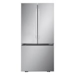 LG - Standard Depth MAX 25.1 Cu. Ft. French Door Smart Refrigerator with Glide N' Serve Drawer - Stainless Steel