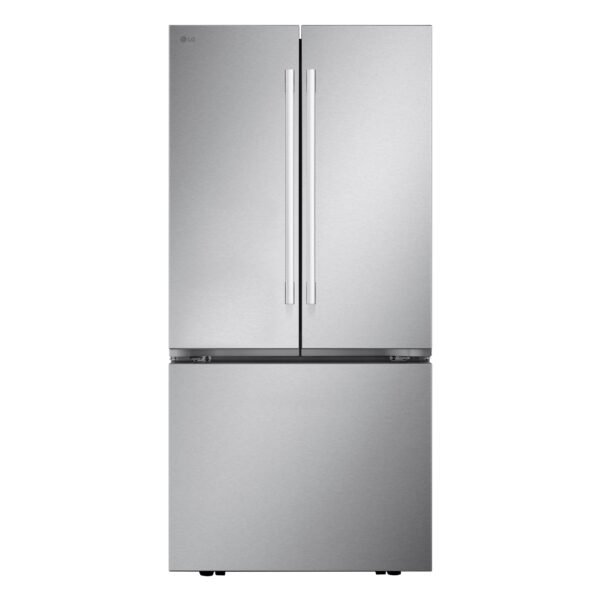 LG Standard Depth MAX 25.1 Cu. Ft. French Door Smart Refrigerator Glide N Serve from Kings Outlet