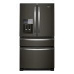 Whirlpool - 24.5 Cu. Ft. French Door Refrigerator with Two-Tier Freezer Storage - Black Stainless Steel