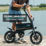 GoTrax - Z4 SWIFT Foldable eBike w/ 25mi Max Operating Range and 15.5mph Max Speed - Black - Image 4