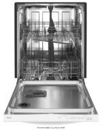 Whirlpool 24" Top Control Built-In Stainless Steel Tub Dishwasher Large Capacity Tall Top Rack from Kings Outlet