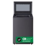 LG - 5.3 Cu. Ft. High Efficiency Smart Top Load Washer with TurboWash3D Technology - Matte Black - Image 3