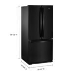 Whirlpool 20 Cu. Ft. Wide French Door Refrigerator Black from Kings Outlet