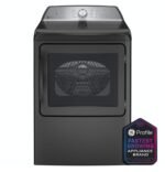 GE Profile - 7.4 Cu. Ft. Smart Gas Dryer with Sanitize Cycle and Sensor Dry - Diamond Gray - Image 2