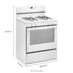 Amana - 5.1 Cu. Ft. Freestanding Gas Range with Bake Assist Temps - White - Image 3