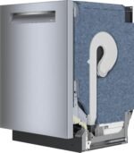 Bosch - 800 Series 24 " Top Control Smart Built-In Stainless Steel Tub Dishwasher with 3rd Rack and CrystalDry, 42 dBA - Stainless Steel - Image 2