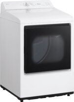 LG - 7.3 Cu. Ft. Smart Electric Dryer with Sensor Dry - Alpine White - Image 2