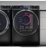 GE Profile - 7.8 Cu. Ft. Stackable Smart Electric Dryer with Steam and Sanitize Cycle - Sapphire Blue - Image 7