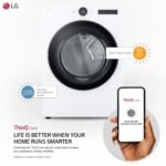 LG - 7.4 Cu. Ft. Stackable Smart Gas Dryer with Steam and Sensor Dry - White - Image 6