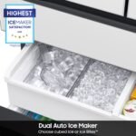 Samsung - BESPOKE 29 cu. ft. 4-Door French Door Smart Refrigerator with Beverage Center - White Glass - Image 4