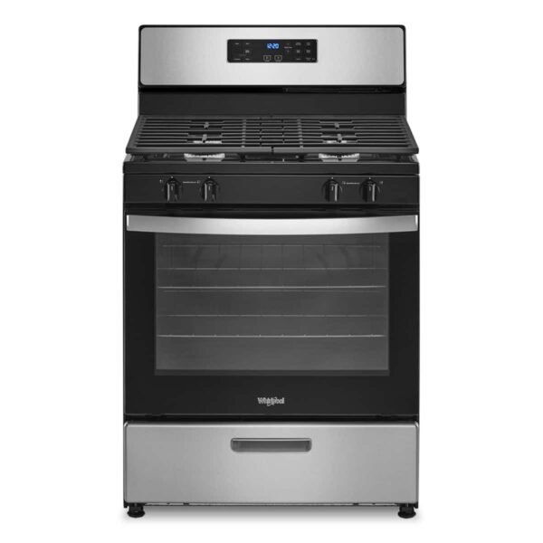 Whirlpool 5.1 Cu. Ft. Freestanding Gas Range Broiler Drawer Stainless Steel from Kings Outlet
