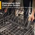 Whirlpool - 5.1 Cu. Ft. Freestanding Gas Range with Broiler Drawer - Black - Image 7