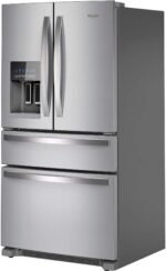 Whirlpool - 25 Cu. Ft. Wide French Door Bottom Mount Refrigerator with Two-Tier Freezer Storage - Stainless Steel - Image 4