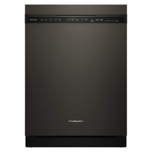 KitchenAid 24" Front Control Built-In Stainless Steel Tub Dishwasher Third Level Jet Rack 41 from Kings Outlet