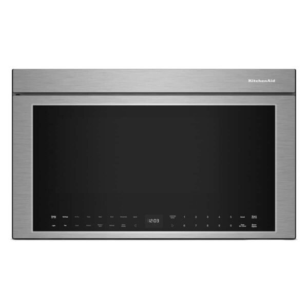 KitchenAid 1.1 Cu. Ft. Convection Flush Built-In Over-the-Range Smart Microwave Sensor Cooking Air Fry from Kings Outlet